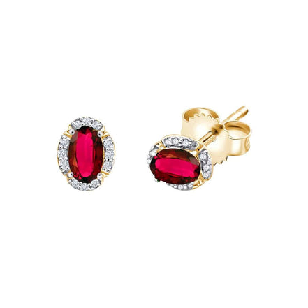 Serti Clos Ovale Rubis & Diamants 0,06ct