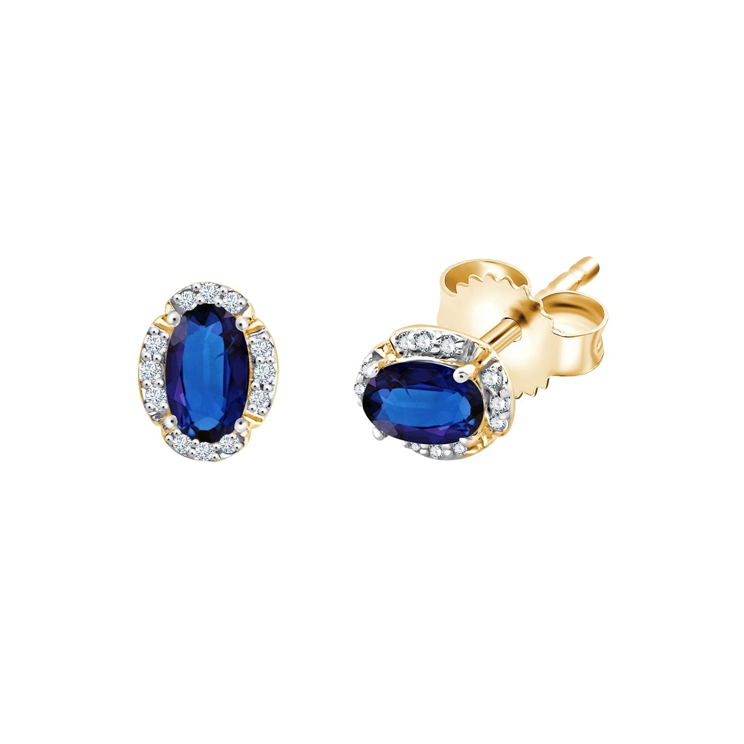 Serti Clos Ovale Saphir & Diamants 0,06ct