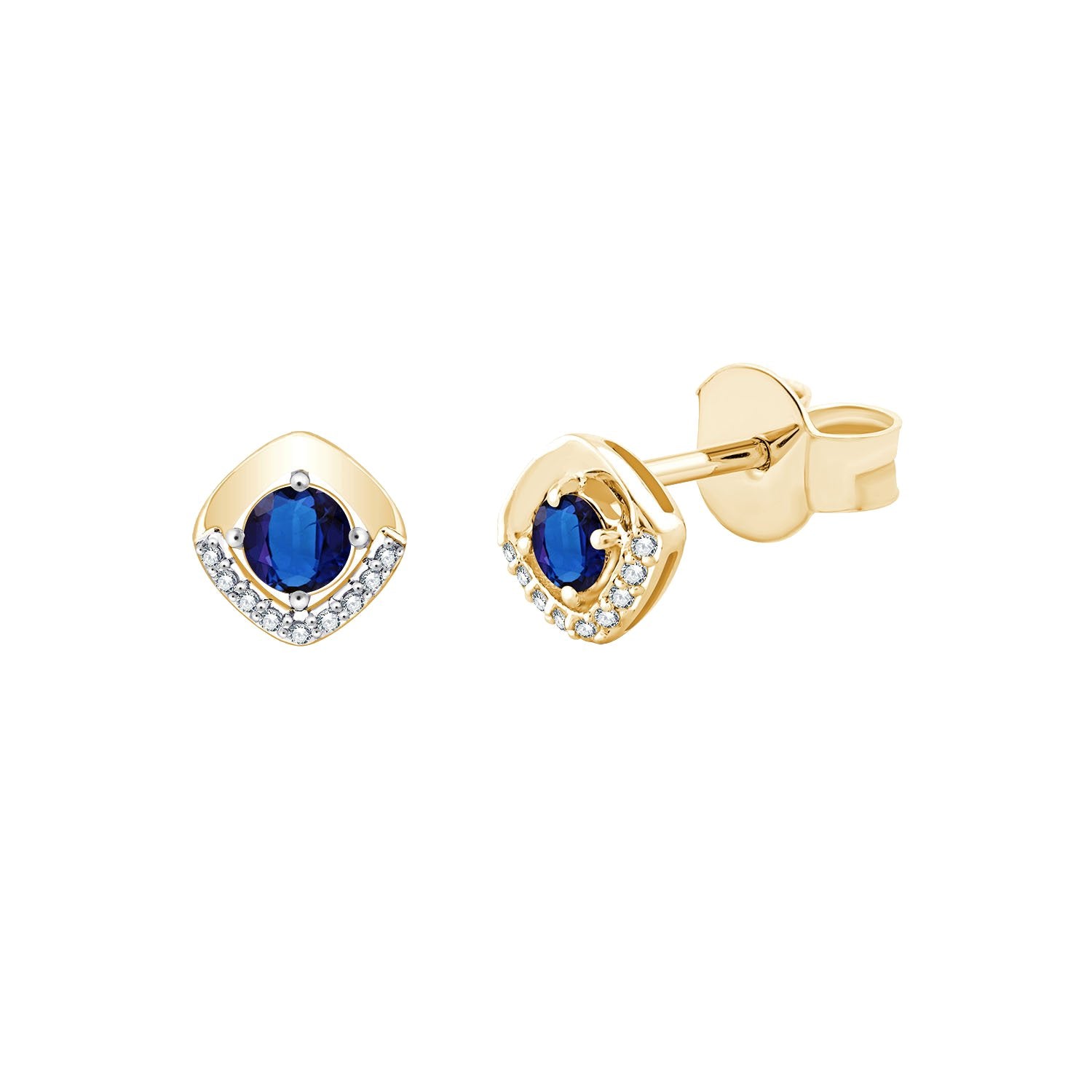 Toi & Moi Saphir & Diamants 0,04ct II
