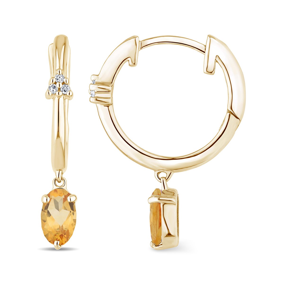 BOUCLES D'OREILLES LOU N°2 CITRINE