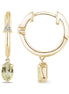 BOUCLES D'OREILLES LOU N°2 QUARTZ CITRON