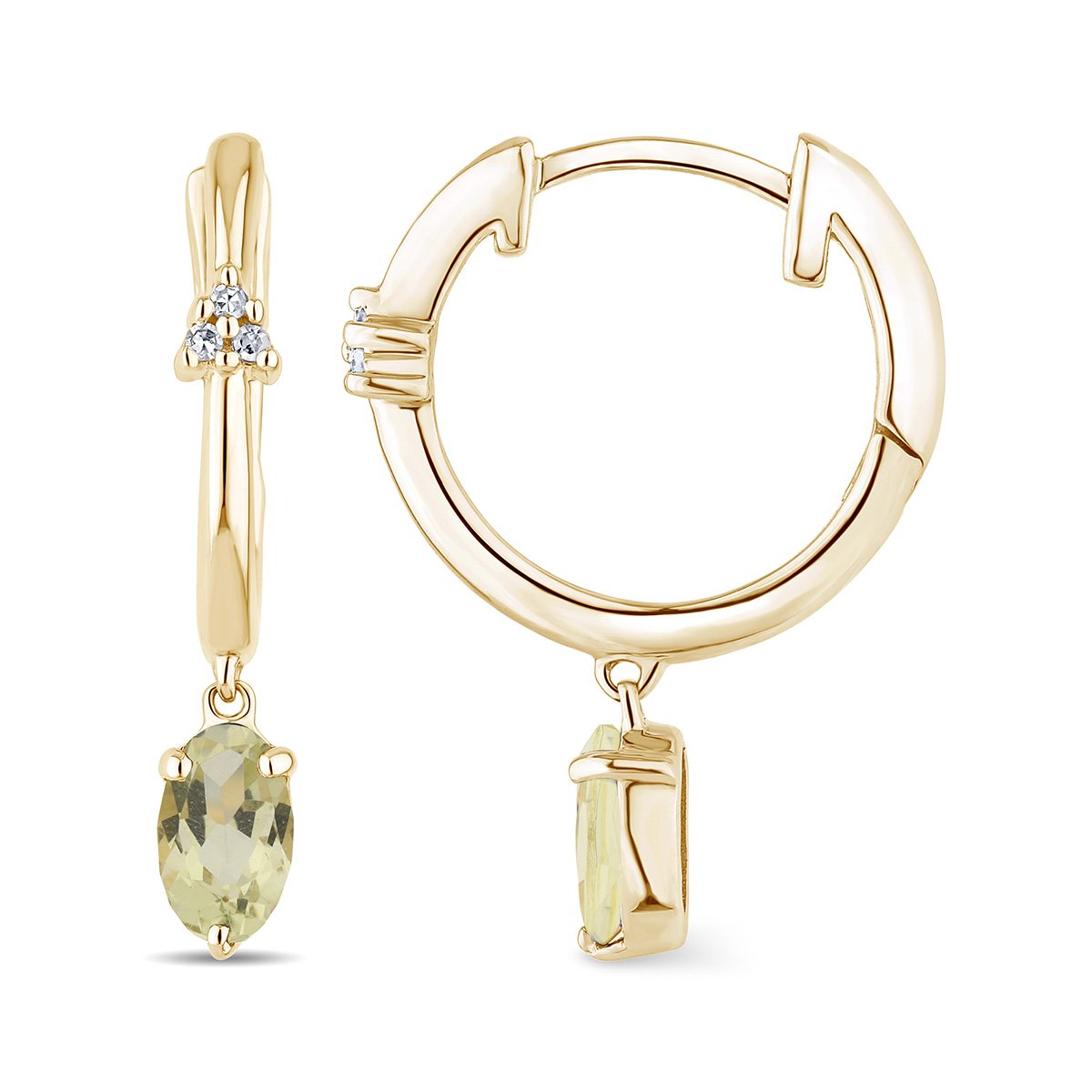 Lou Serti Clos Ovale Quartz Citron 1,12ct