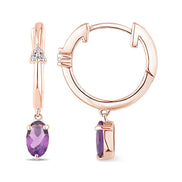 Lou Ovale Améthyste & Diamants 1,10ct I