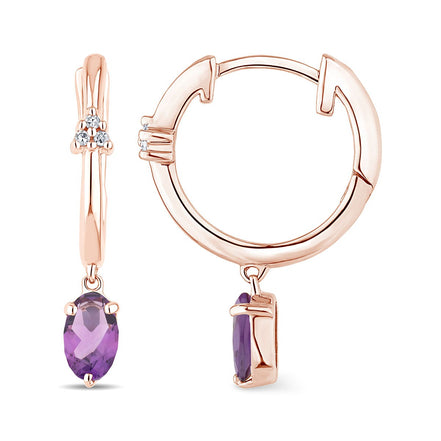 Lou Ovale Améthyste & Diamants 1,10ct I