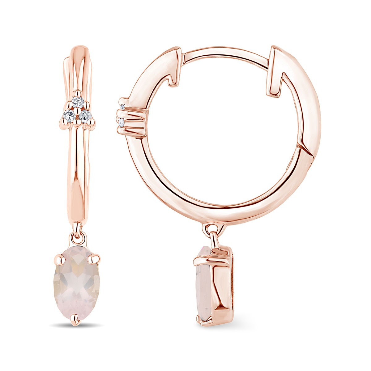 Lou Ovale Quartz Rose 1,10ct