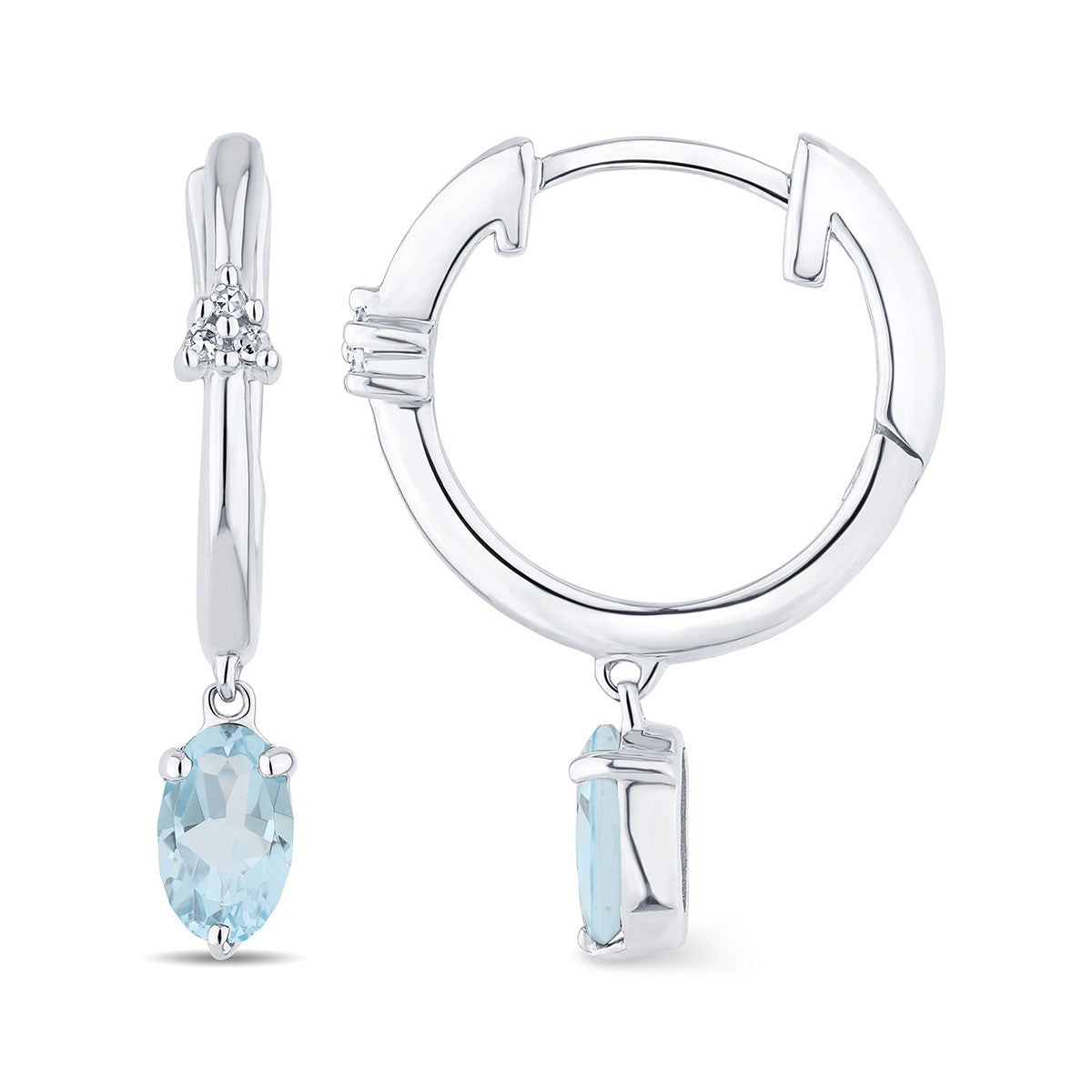 Lou Ovale Topaze & Diamants 1,10ct V