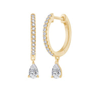Créoles Poire Diamant 0,36ct