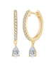 Créoles Poire Diamant 0,36ct