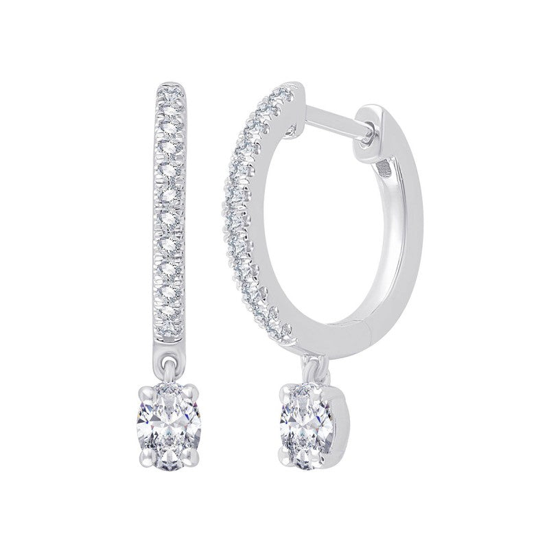 Créoles Ovale Diamant 0,36ct