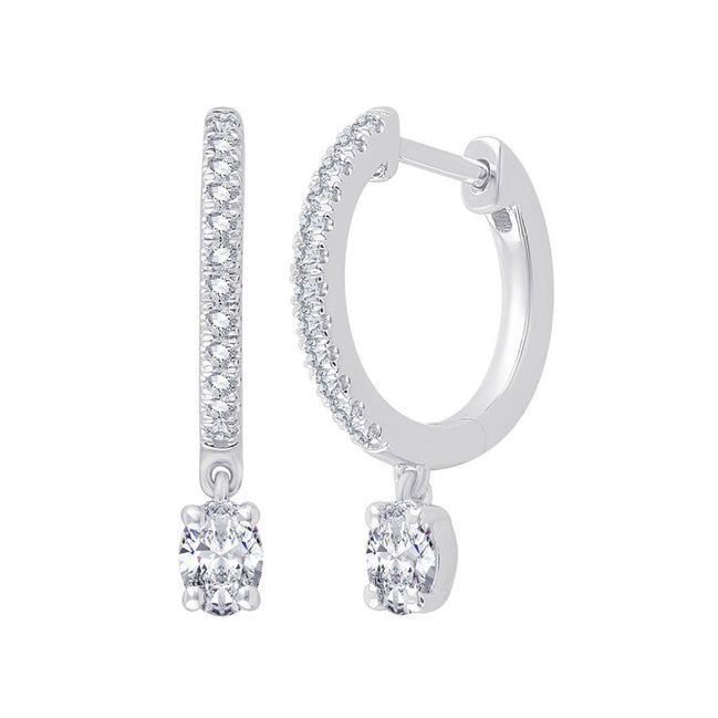 Créoles Ovale Diamant 0,36ct