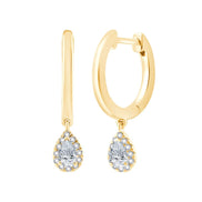 Créoles Poire Diamant 0,24ct