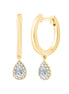 Créoles Poire Diamant 0,24ct