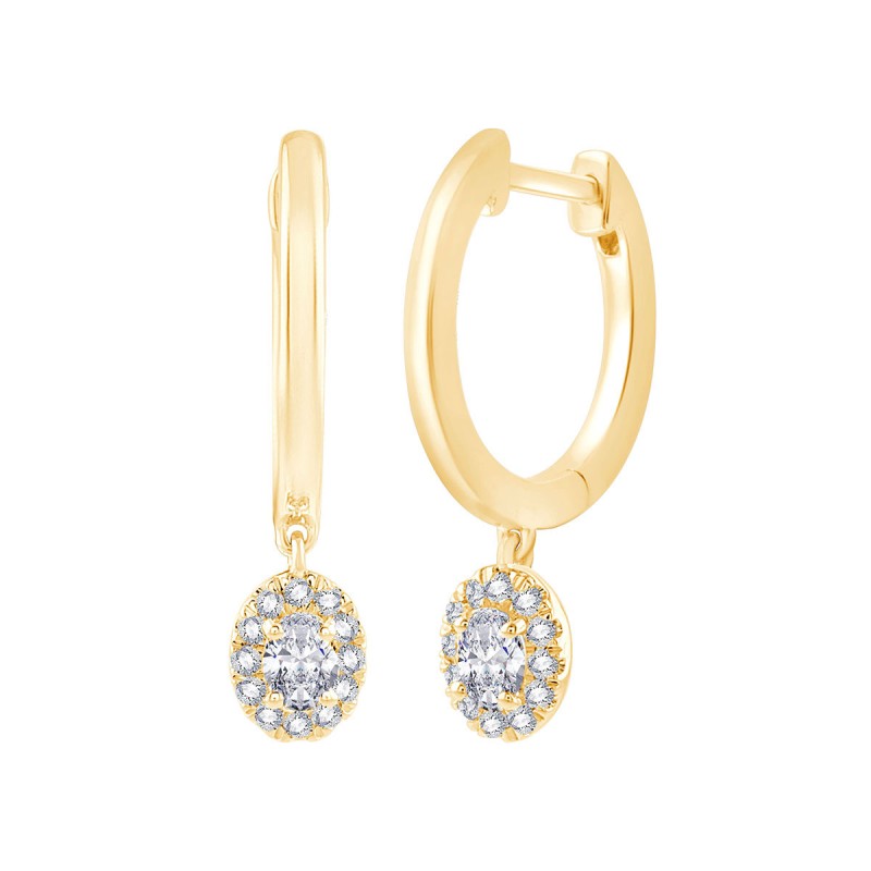 Créoles Ovale Diamant 0,24ct