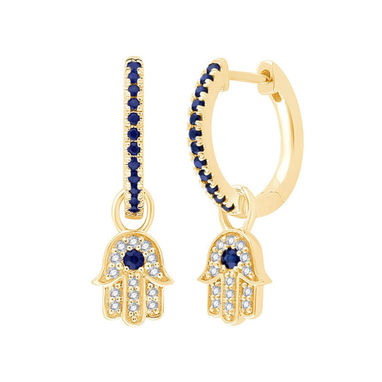Créoles Saphir & Diamants 0,28ct