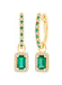 Créoles Émeraude & Diamants 0,80ct