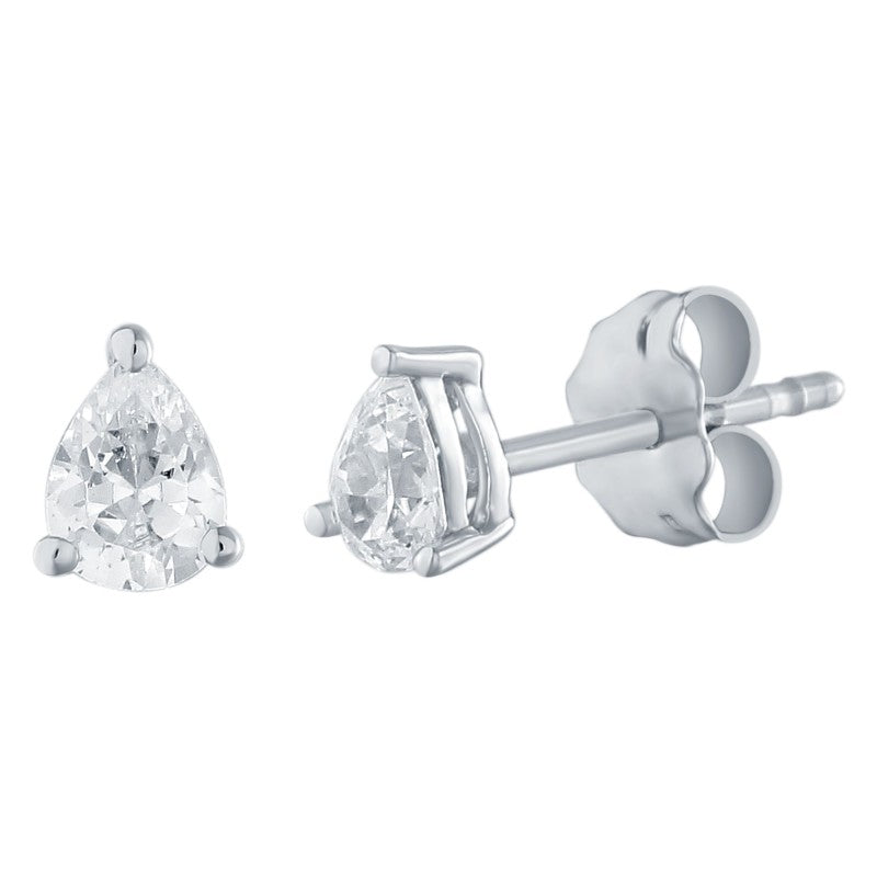 Poire Serti Griffe Diamant 0,18ct
