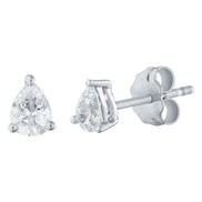 Poire Serti Griffe Diamant 0,18ct
