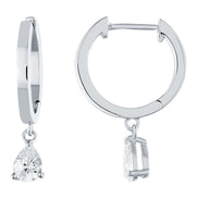Boucles d'oreilles toi et moi diamant en or 18 carats