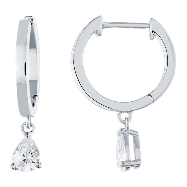 Boucles d'oreilles toi et moi diamant en or 18 carats