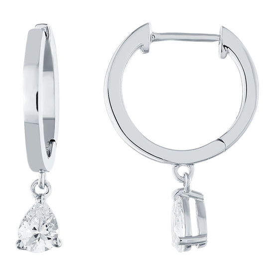 Boucles d'oreilles toi et moi diamant en or 18 carats