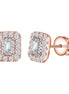 Taille Émeraude Serti Griffe Diamant 0,10ct