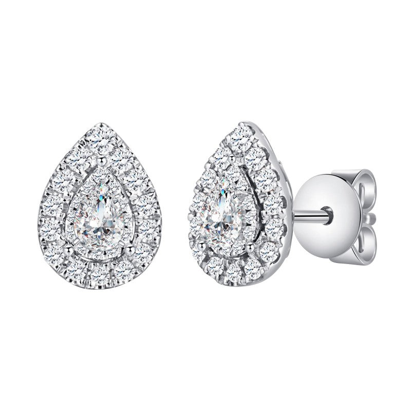 Poire Serti Griffe Diamant 0,10ct