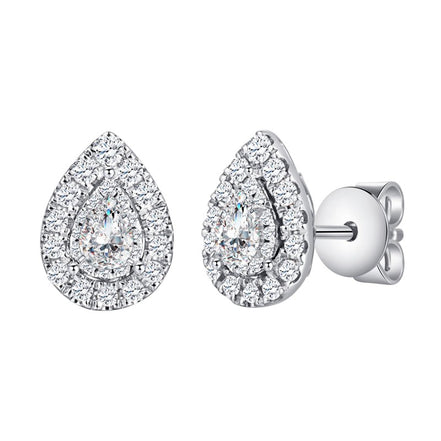 Poire Serti Griffe Diamant 0,10ct