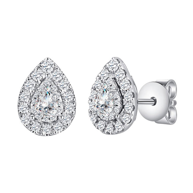 Poire Serti Griffe Diamant 0,10ct