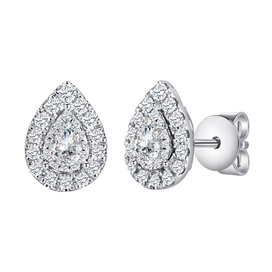 Poire Serti Griffe Diamant 0,10ct