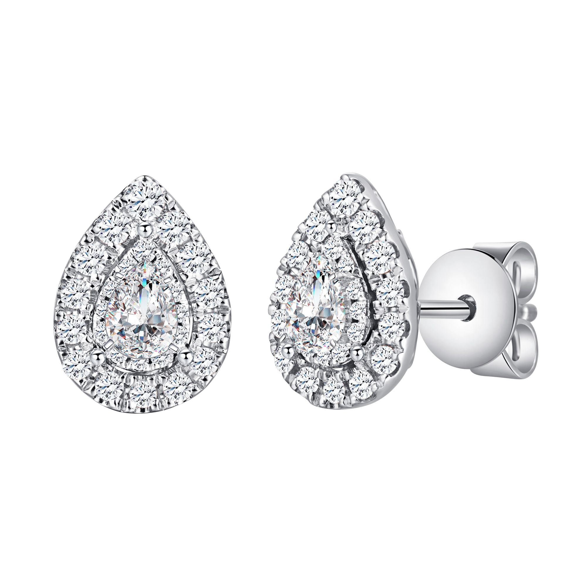 Poire Serti Griffe Diamant 0,10ct