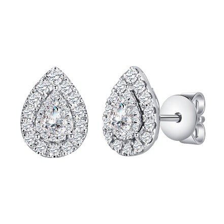 Poire Serti Griffe Diamant 0,10ct