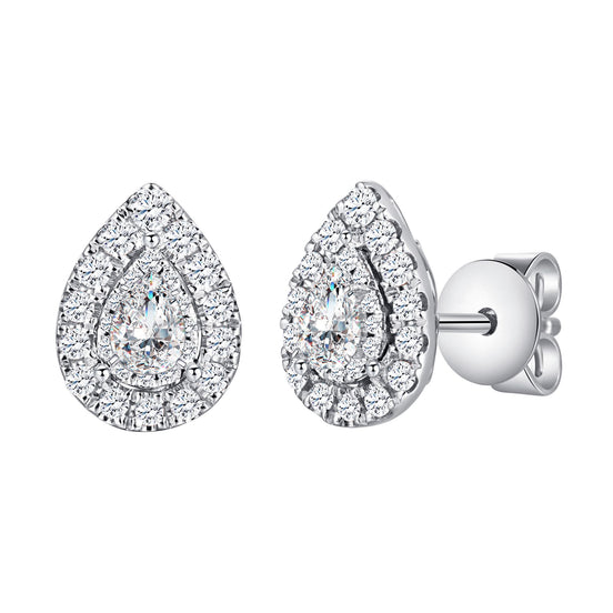 Poire Serti Griffe Diamant 0,10ct