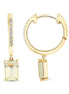 BOUCLES D'OREILLES LOU N°1 QUARTZ CITRON