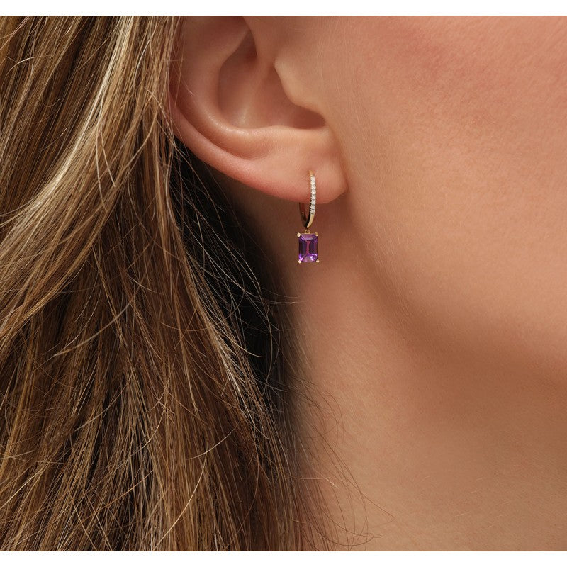 Lou Taille Émeraude Améthyste & Diamants 1,10ct V