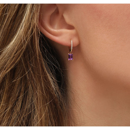 Lou Taille Émeraude Améthyste & Diamants 1,10ct V