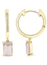 BOUCLES D'OREILLES LOU N°1 QUARTZ ROSE