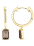 BOUCLES D'OREILLES LOU N°1 QUARTZ FUMÉ