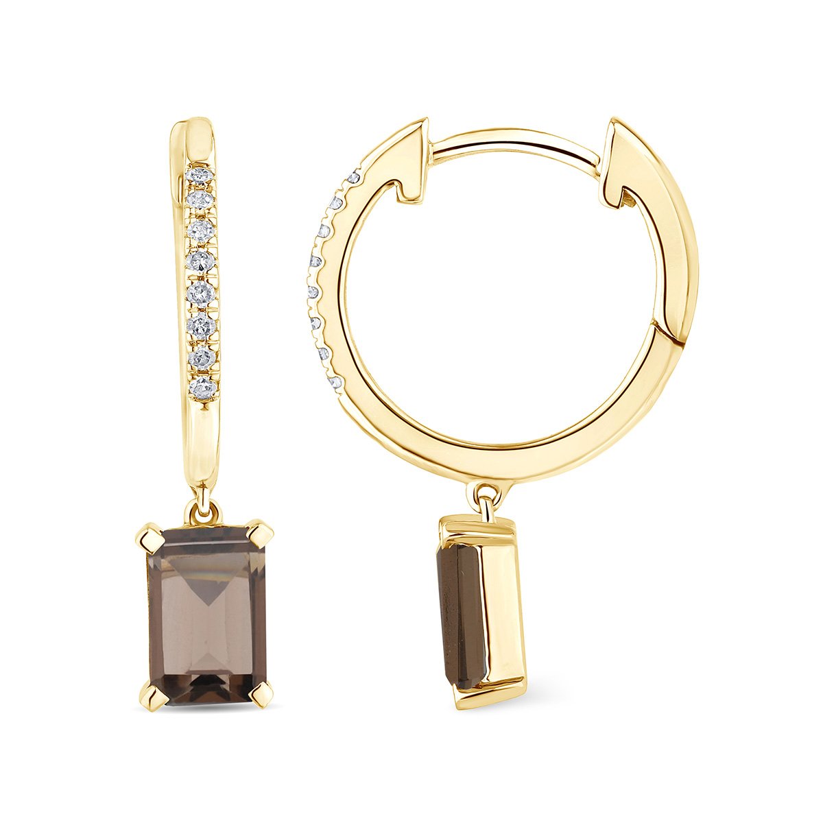 Lou Serti Clos Quartz Fumé 0,06ct
