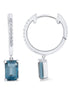 Lou Taille Émeraude Topaze & Diamants 1,10ct XIV