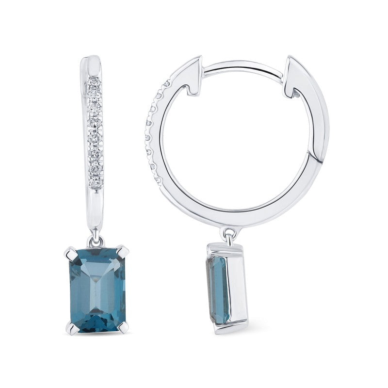 Lou Taille Émeraude Topaze & Diamants 1,10ct XIV