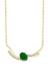 Toi & Moi Émeraude & Diamants 0,03ct III