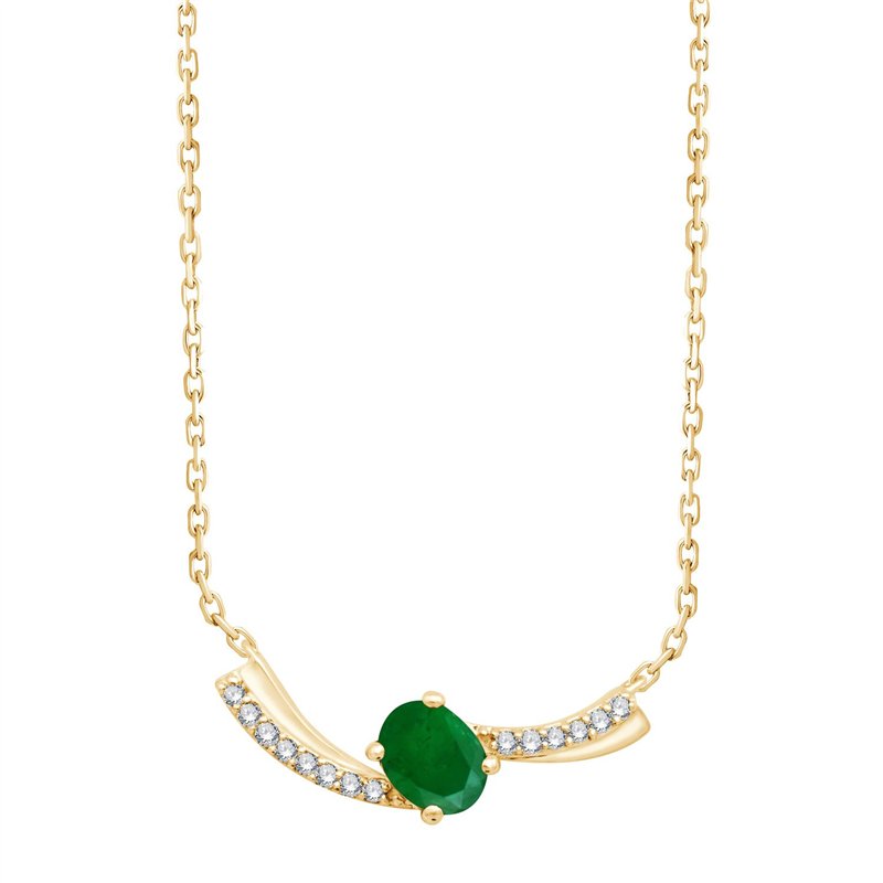 Toi & Moi Émeraude & Diamants 0,03ct III