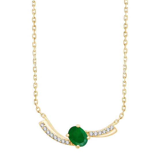 Toi & Moi Émeraude & Diamants 0,03ct III