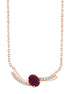 Toi & Moi Rubis & Diamants 0,03ct