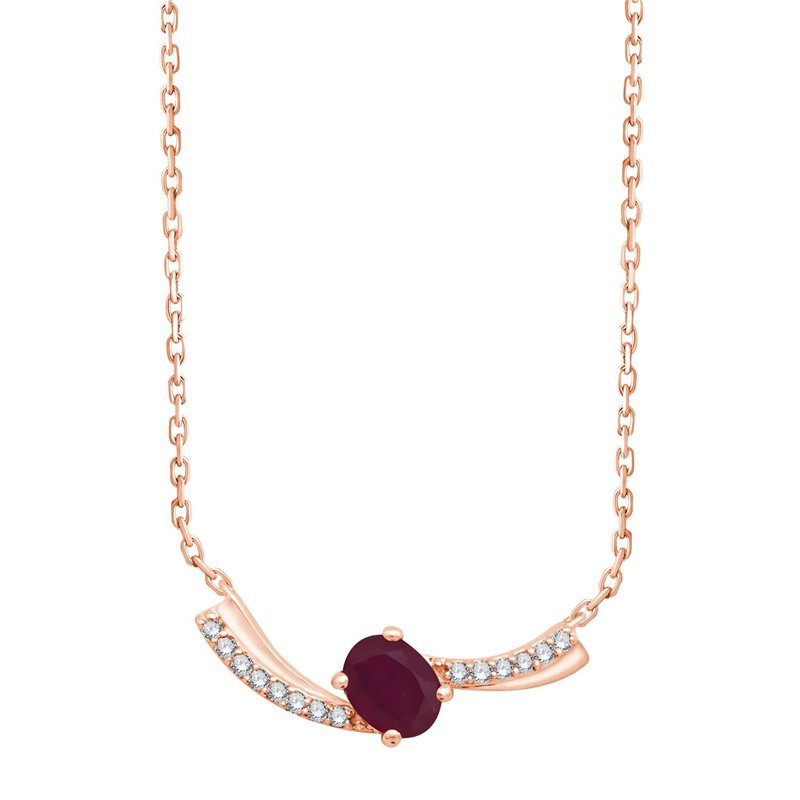 Toi & Moi Rubis & Diamants 0,03ct