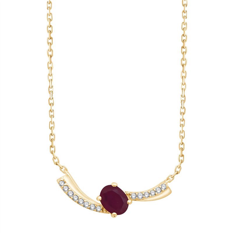 Toi & Moi Rubis & Diamants 0,03ct