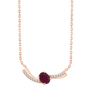Toi & Moi Rubis & Diamants 0,03ct