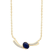 Toi & Moi Saphir & Diamants 0,03ct II