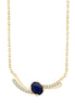 Toi & Moi Saphir & Diamants 0,03ct II