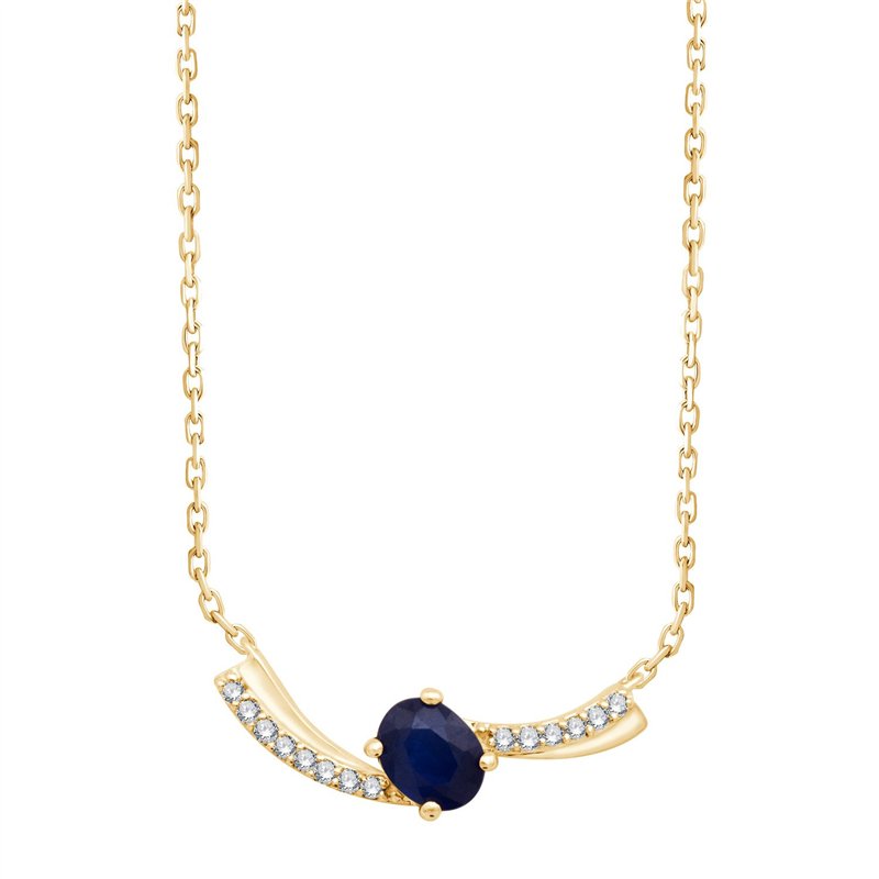 Toi & Moi Saphir & Diamants 0,03ct II